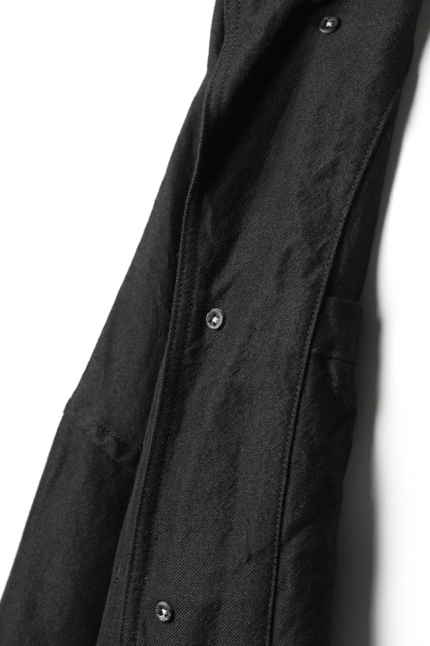 画像をギャラリービューアに読み込む, KLASICA CT30-REX BIG RECTANGLE COAT / SERGE WOOL&RAMIE (IRON)