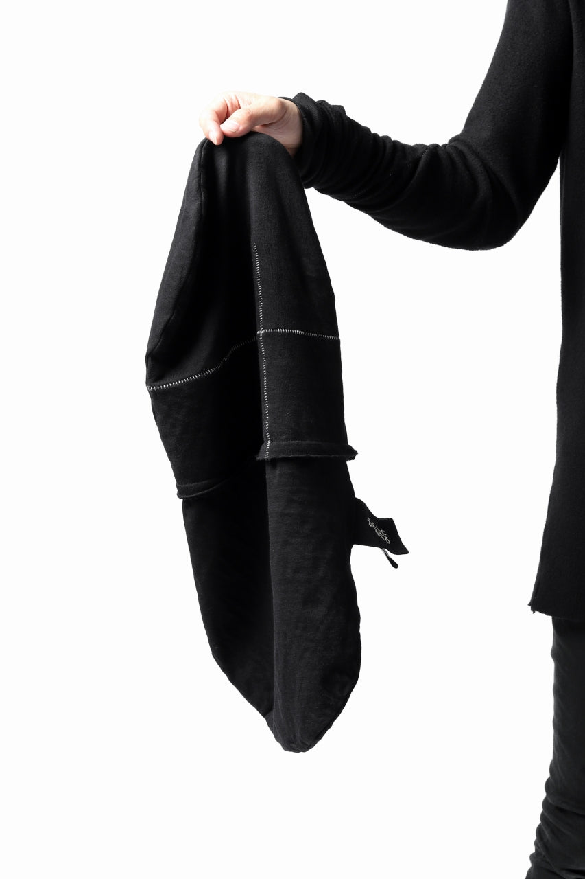 画像をギャラリービューアに読み込む, thomkrom BEANY CAP /  OVERLOCK STITCHED JERSEY (BLACK)