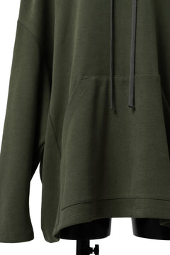 画像をギャラリービューアに読み込む, A.F ARTEFACT DOLMAN HOODIE PULLOVER / COPE KNIT JERSEY (KHAKI)