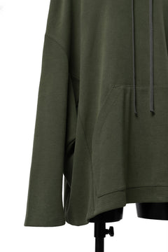 画像をギャラリービューアに読み込む, A.F ARTEFACT DOLMAN HOODIE PULLOVER / COPE KNIT JERSEY (KHAKI)