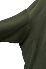 画像をギャラリービューアに読み込む, A.F ARTEFACT DOLMAN HOODIE PULLOVER / COPE KNIT JERSEY (KHAKI)