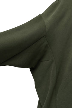 画像をギャラリービューアに読み込む, A.F ARTEFACT DOLMAN HOODIE PULLOVER / COPE KNIT JERSEY (KHAKI)
