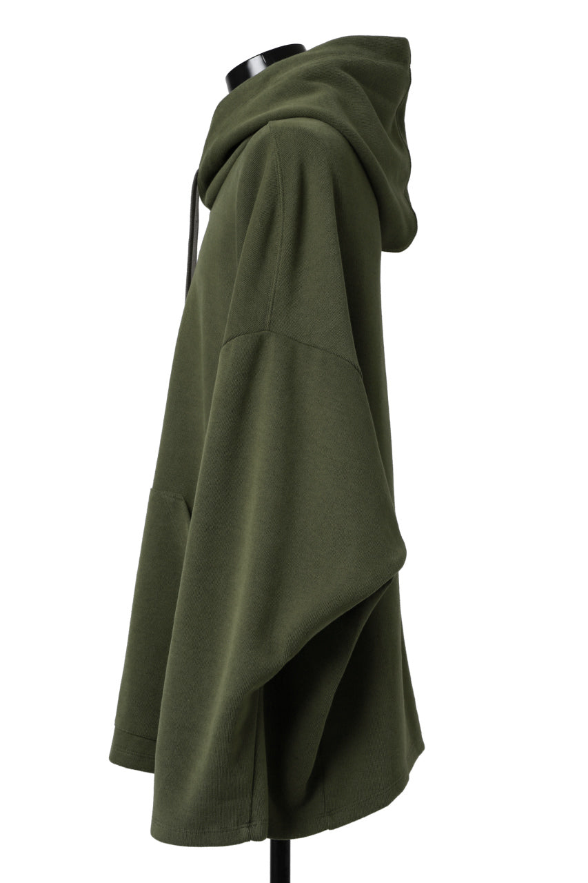画像をギャラリービューアに読み込む, A.F ARTEFACT DOLMAN HOODIE PULLOVER / COPE KNIT JERSEY (KHAKI)