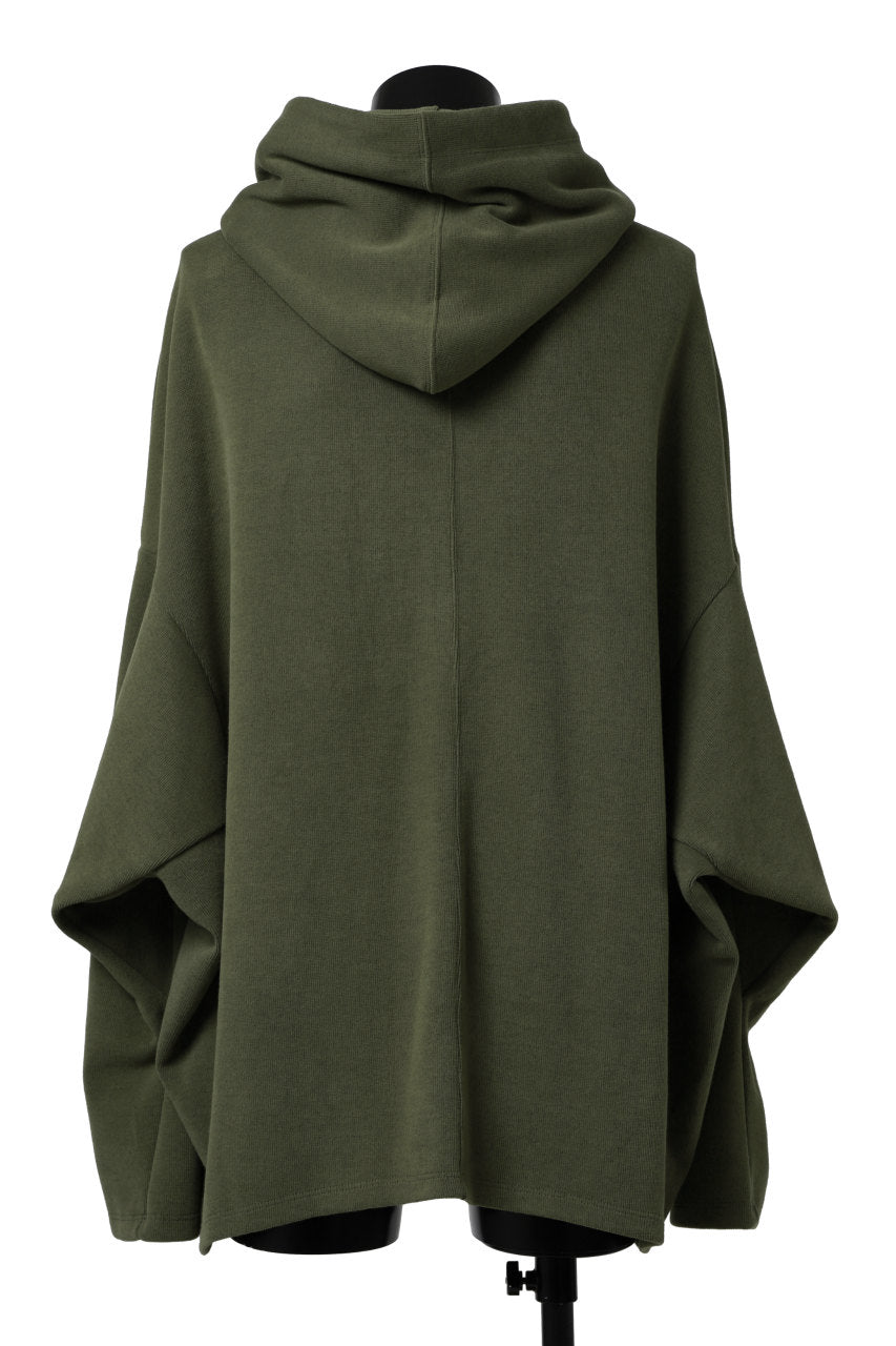 画像をギャラリービューアに読み込む, A.F ARTEFACT DOLMAN HOODIE PULLOVER / COPE KNIT JERSEY (KHAKI)