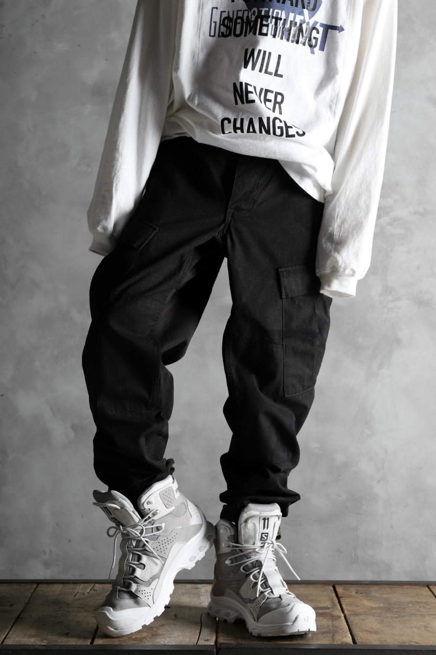 画像をギャラリービューアに読み込む, CHANGES VINTAGE REMAKE MILITARY CARGO TAPERED PANTS / WOODLAND CAMO (CHARCOAL DYED #A)