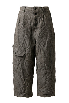 画像をギャラリービューアに読み込む, YUTA MATSUOKA buggy trousers / primitive wool (brown)