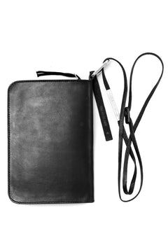 画像をギャラリービューアに読み込む, BORIS BIDJAN SABERI WALLETBAG / VEG TAN HORSE SKIN "WALLETBAG-F251" (BLACK)