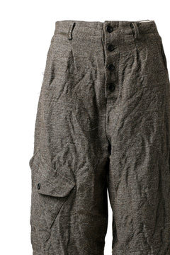 画像をギャラリービューアに読み込む, YUTA MATSUOKA buggy trousers / primitive wool (brown)
