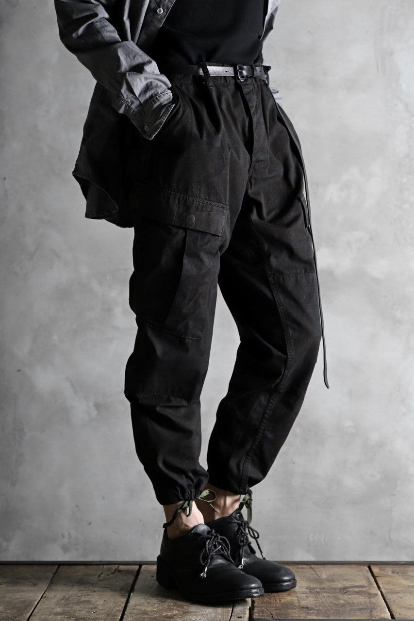 画像をギャラリービューアに読み込む, CHANGES VINTAGE REMAKE MILITARY CARGO TAPERED PANTS / WOODLAND CAMO (CHARCOAL DYED #A)