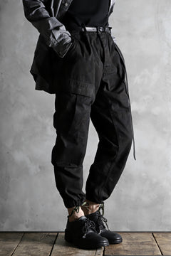 画像をギャラリービューアに読み込む, CHANGES VINTAGE REMAKE MILITARY CARGO TAPERED PANTS / WOODLAND CAMO (CHARCOAL DYED #B)