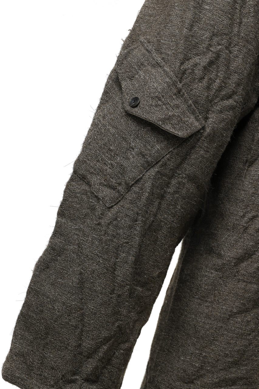 画像をギャラリービューアに読み込む, YUTA MATSUOKA buggy trousers / primitive wool (brown)