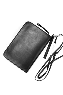 画像をギャラリービューアに読み込む, BORIS BIDJAN SABERI WALLETBAG / VEG TAN HORSE SKIN "WALLETBAG-F251" (BLACK)