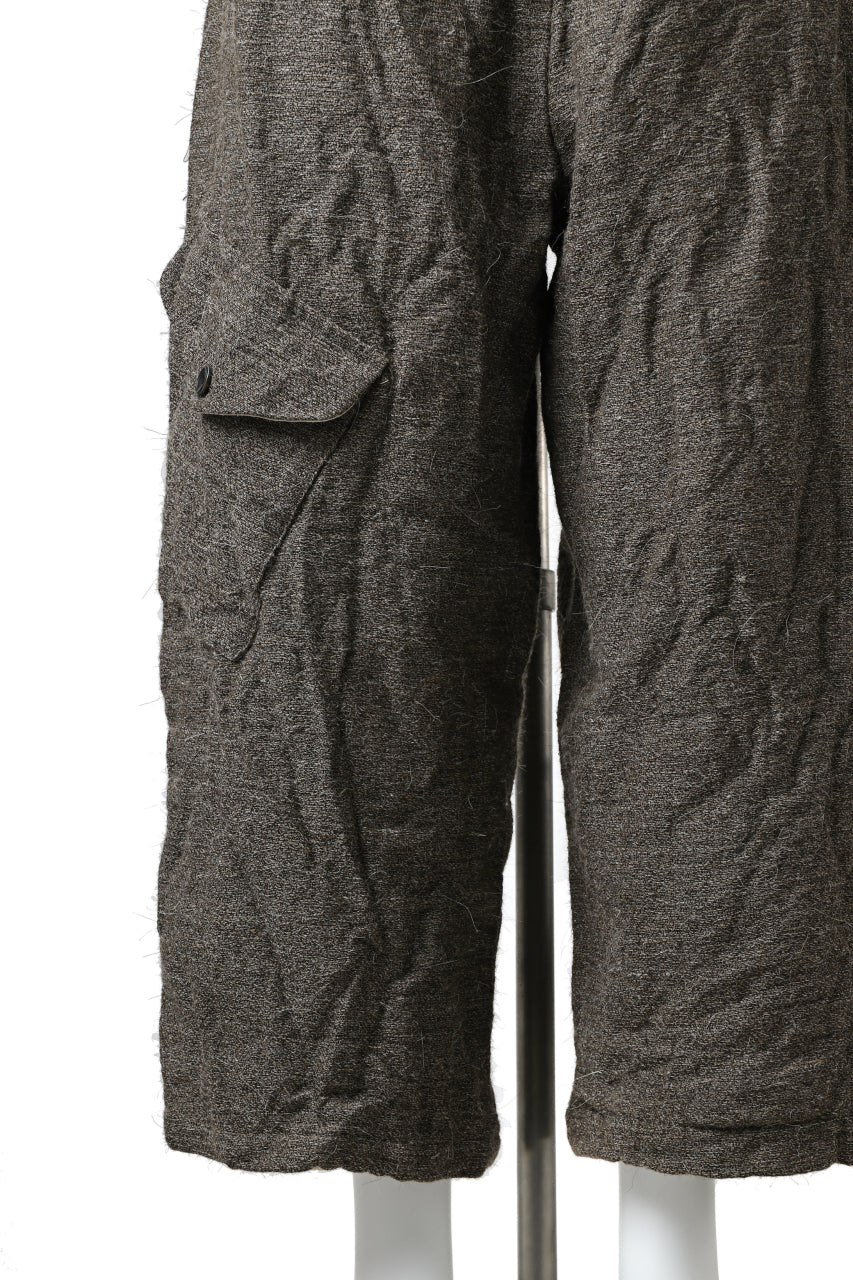 画像をギャラリービューアに読み込む, YUTA MATSUOKA buggy trousers / primitive wool (brown)