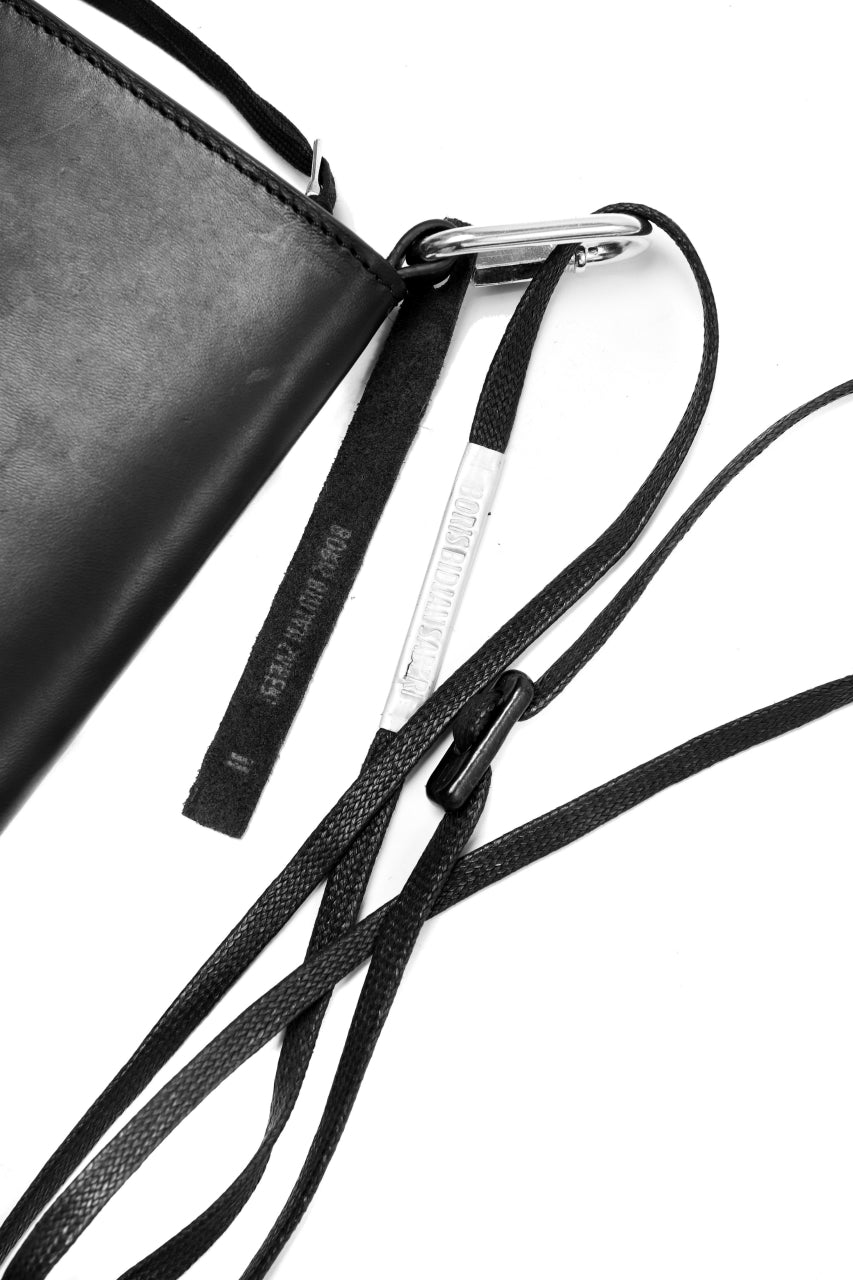 画像をギャラリービューアに読み込む, BORIS BIDJAN SABERI WALLETBAG / VEG TAN HORSE SKIN "WALLETBAG-F251" (BLACK)