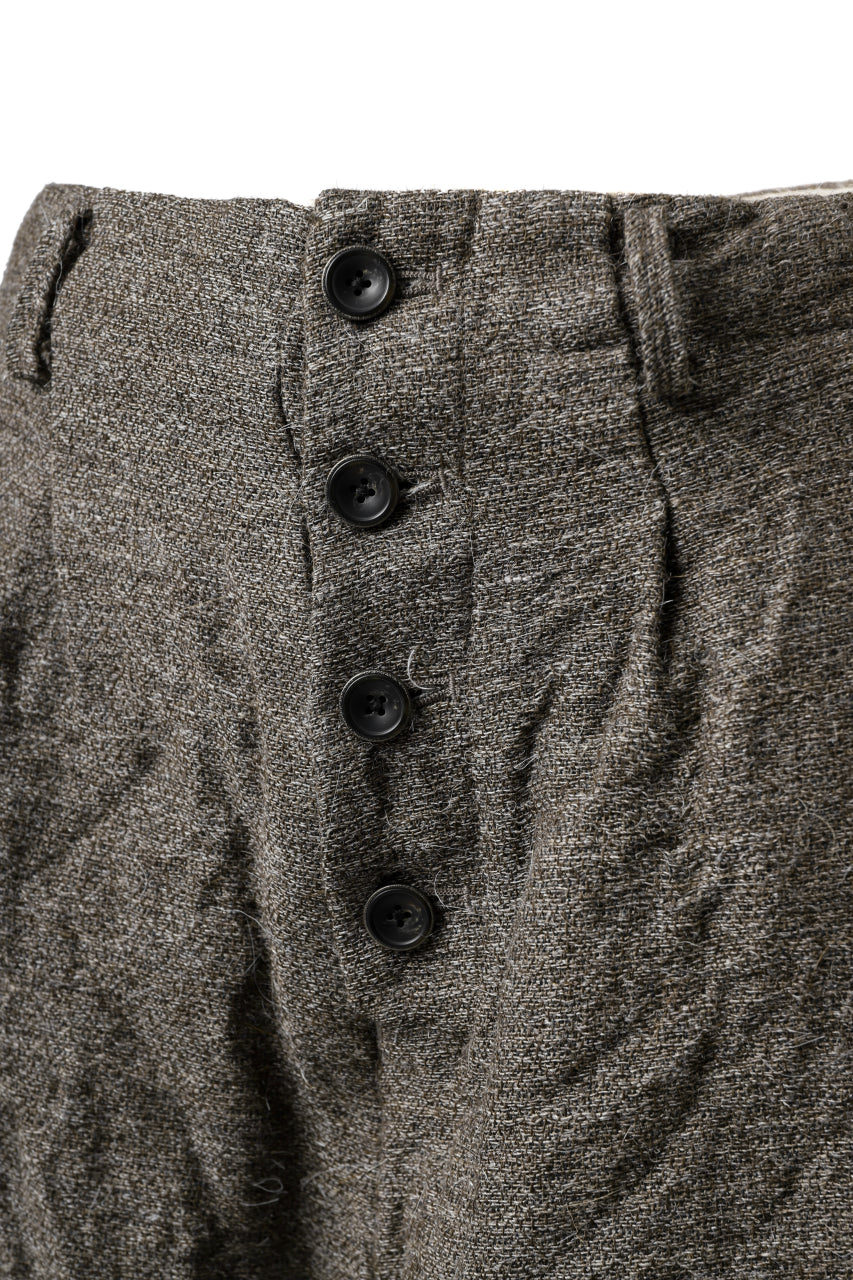 画像をギャラリービューアに読み込む, YUTA MATSUOKA buggy trousers / primitive wool (brown)