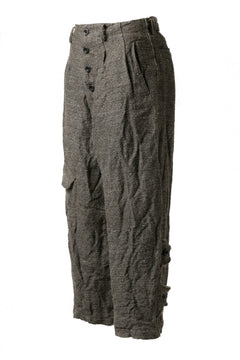 画像をギャラリービューアに読み込む, YUTA MATSUOKA buggy trousers / primitive wool (brown)