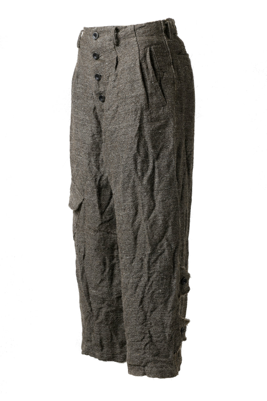 画像をギャラリービューアに読み込む, YUTA MATSUOKA buggy trousers / primitive wool (brown)