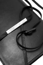 画像をギャラリービューアに読み込む, BORIS BIDJAN SABERI WALLETBAG / VEG TAN HORSE SKIN "WALLETBAG-F251" (BLACK)