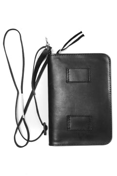画像をギャラリービューアに読み込む, BORIS BIDJAN SABERI WALLETBAG / VEG TAN HORSE SKIN "WALLETBAG-F251" (BLACK)