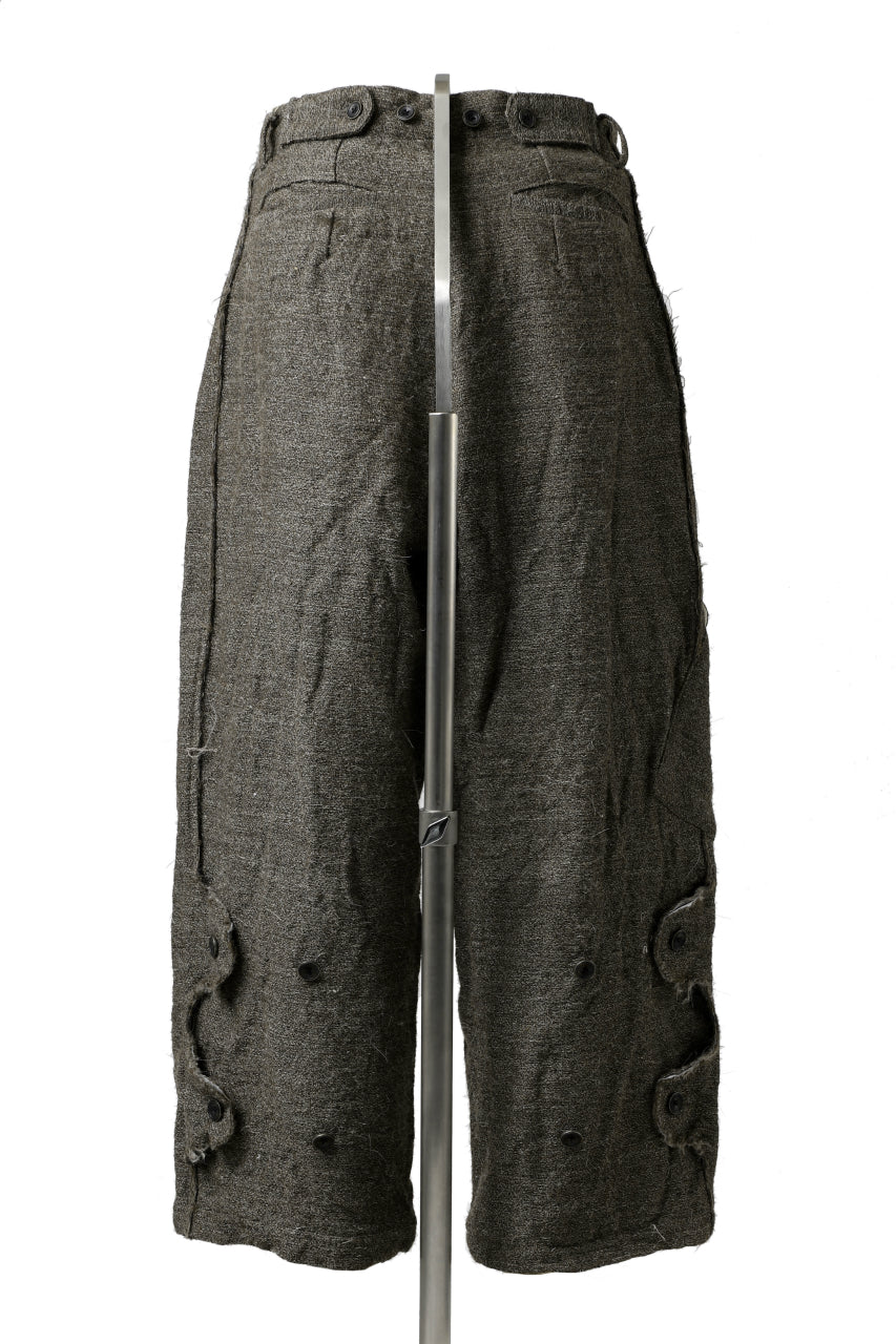 画像をギャラリービューアに読み込む, YUTA MATSUOKA buggy trousers / primitive wool (brown)
