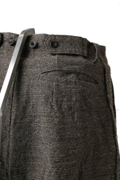画像をギャラリービューアに読み込む, YUTA MATSUOKA buggy trousers / primitive wool (brown)