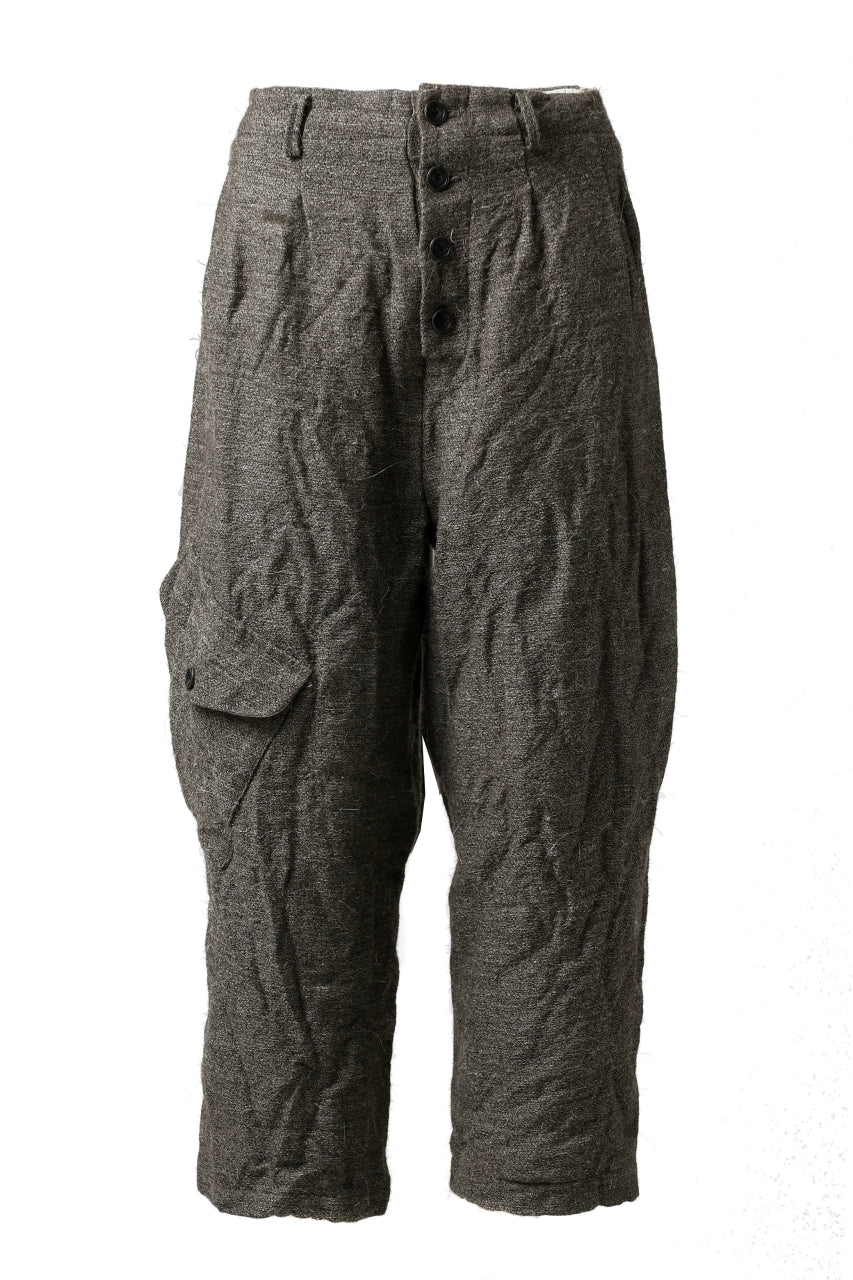 画像をギャラリービューアに読み込む, YUTA MATSUOKA buggy trousers / primitive wool (brown)