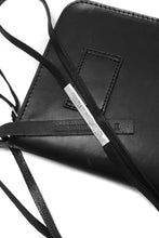 画像をギャラリービューアに読み込む, BORIS BIDJAN SABERI WALLETBAG / VEG TAN HORSE SKIN "WALLETBAG-F251" (BLACK)