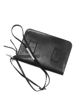 画像をギャラリービューアに読み込む, BORIS BIDJAN SABERI WALLETBAG / VEG TAN HORSE SKIN "WALLETBAG-F251" (BLACK)