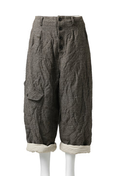 画像をギャラリービューアに読み込む, YUTA MATSUOKA buggy trousers / primitive wool (brown)