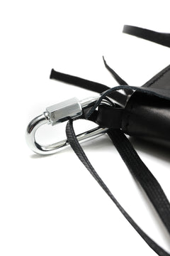 画像をギャラリービューアに読み込む, BORIS BIDJAN SABERI WALLETBAG / VEG TAN HORSE SKIN "WALLETBAG-F251" (BLACK)