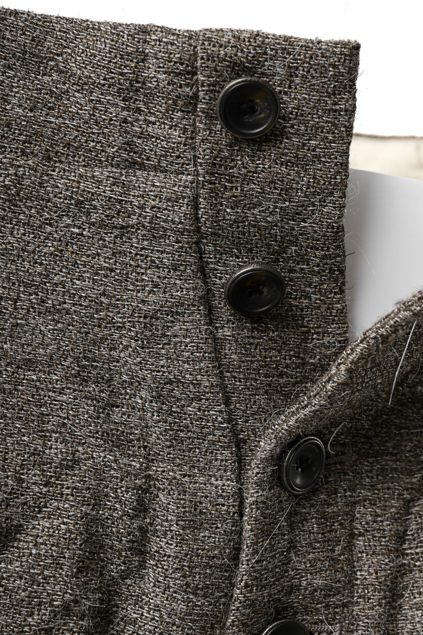 画像をギャラリービューアに読み込む, YUTA MATSUOKA buggy trousers / primitive wool (brown)