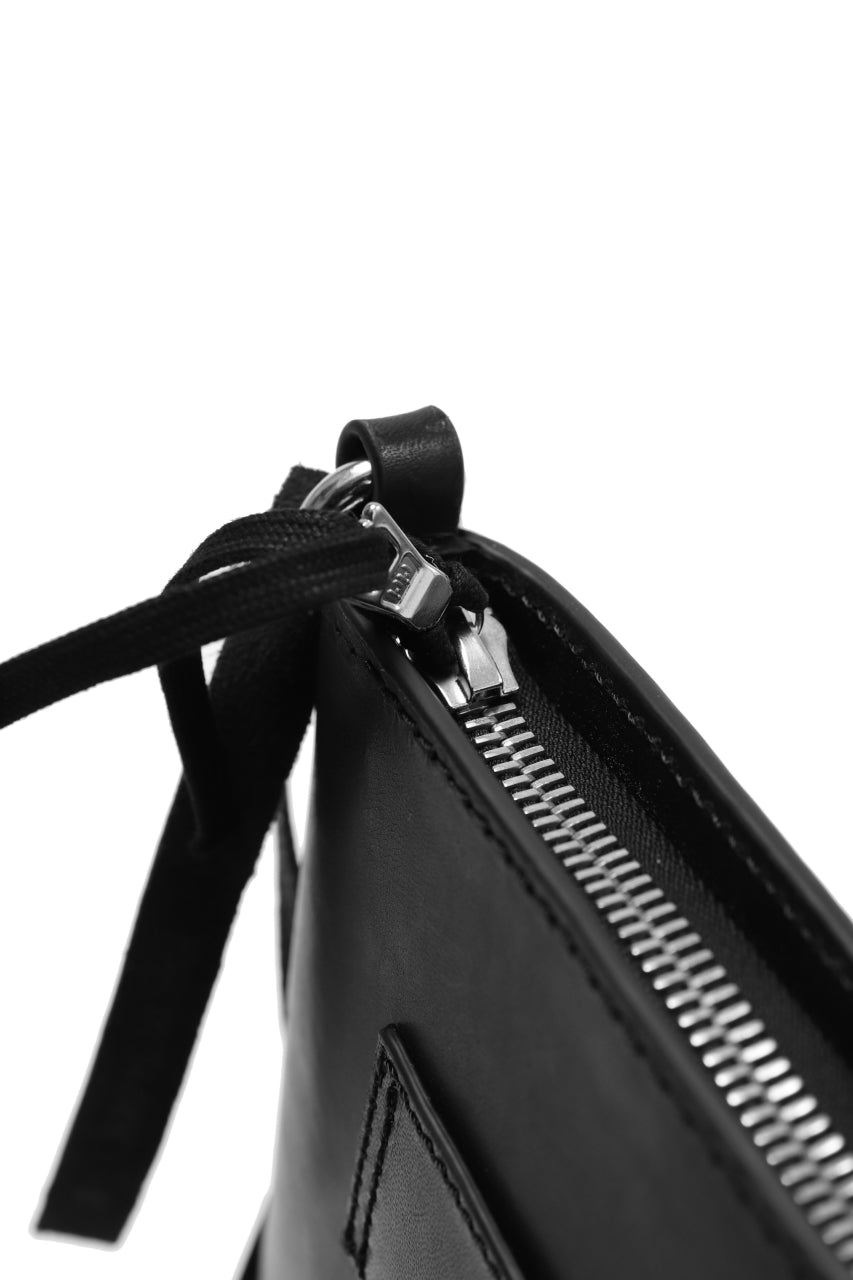 画像をギャラリービューアに読み込む, BORIS BIDJAN SABERI WALLETBAG / VEG TAN HORSE SKIN "WALLETBAG-F251" (BLACK)