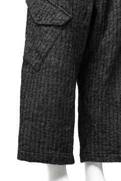 画像をギャラリービューアに読み込む, YUTA MATSUOKA buggy trousers / wool linen herringbone (charcoal grey)
