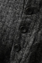 画像をギャラリービューアに読み込む, YUTA MATSUOKA buggy trousers / wool linen herringbone (charcoal grey)