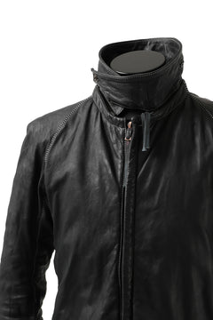 画像をギャラリービューアに読み込む, BORIS BIDJAN SABERI HORSE LEATHER PRIMALOFT® PADDED JACKET / OBJECT DYED & BODY MOLDED "J2.1-FMM20020" (BLACK)