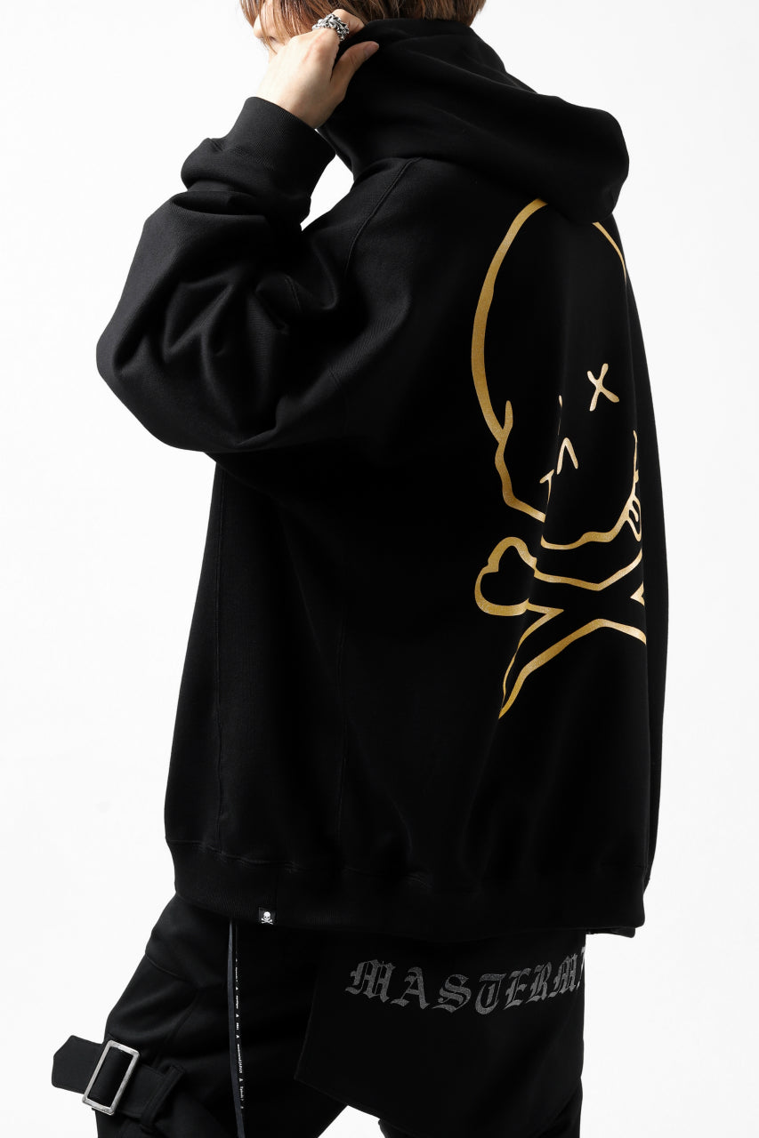 Load image into Gallery viewer, mastermind JAPAN SWEAT HOODIE / GLITTER LOGO & SKULL (BLACK)