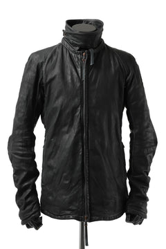 画像をギャラリービューアに読み込む, BORIS BIDJAN SABERI HORSE LEATHER PRIMALOFT® PADDED JACKET / OBJECT DYED & BODY MOLDED "J2.1-FMM20020" (BLACK)