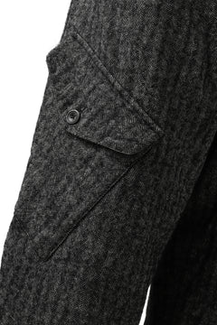 画像をギャラリービューアに読み込む, YUTA MATSUOKA buggy trousers / wool linen herringbone (charcoal grey)
