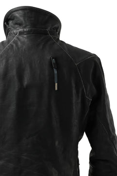 画像をギャラリービューアに読み込む, BORIS BIDJAN SABERI HORSE LEATHER PRIMALOFT® PADDED JACKET / OBJECT DYED & BODY MOLDED "J2.1-FMM20020" (BLACK)