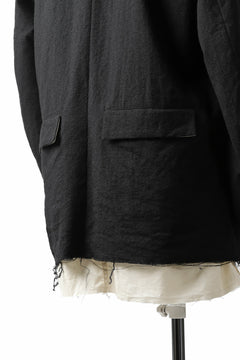 画像をギャラリービューアに読み込む, KLASICA BASTILLE PILGRIM BLAZER / OFF TWEED WOOL (BLACK)