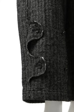 画像をギャラリービューアに読み込む, YUTA MATSUOKA buggy trousers / wool linen herringbone (charcoal grey)