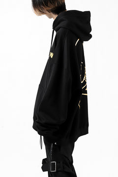 Load image into Gallery viewer, mastermind JAPAN SWEAT HOODIE / GLITTER LOGO & SKULL (BLACK)