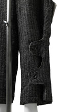 画像をギャラリービューアに読み込む, YUTA MATSUOKA buggy trousers / wool linen herringbone (charcoal grey)
