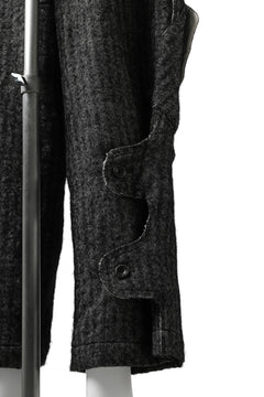 画像をギャラリービューアに読み込む, YUTA MATSUOKA buggy trousers / wool linen herringbone (charcoal grey)