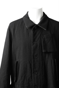 画像をギャラリービューアに読み込む, KLASICA KISTE-TWEED SHORT COAT / OFF TWEED WOOL (BLACK)