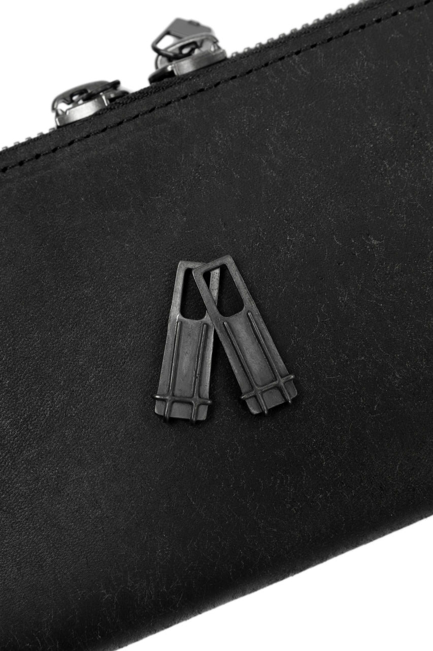 画像をギャラリービューアに読み込む, Portaille ROUND ZIP LONG WALLET / PUEBLO (BLACK)