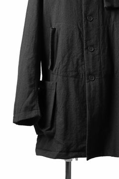 画像をギャラリービューアに読み込む, KLASICA KISTE-TWEED SHORT COAT / OFF TWEED WOOL (BLACK)
