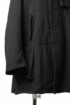 画像をギャラリービューアに読み込む, KLASICA KISTE-TWEED SHORT COAT / OFF TWEED WOOL (BLACK)