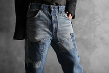 画像をギャラリービューアに読み込む, CHANGES VINTAGE REMAKE DENIM STRAIGHT PANTS / RARE DENIM (INDIGO #A)