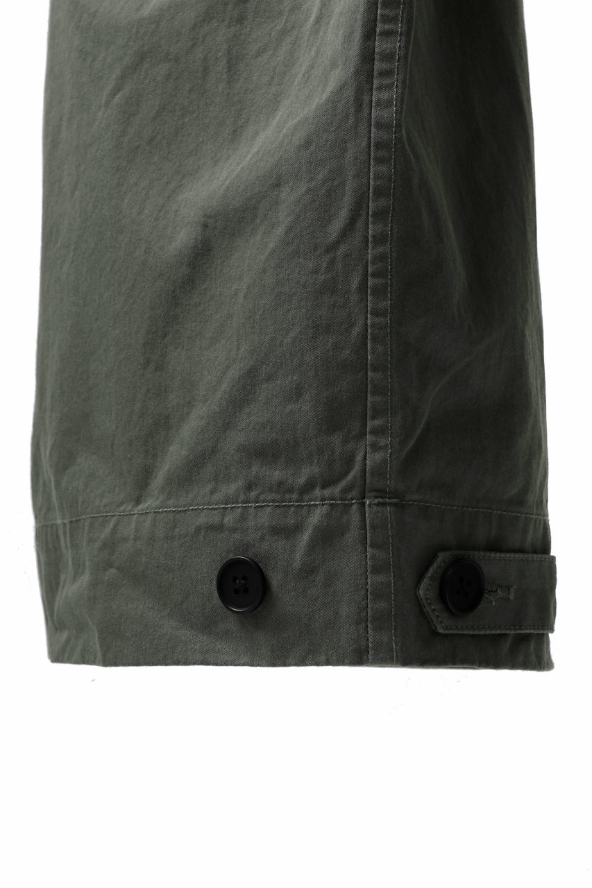 Load image into Gallery viewer, KLASICA GARNER EXTRA WIDE STRING TROUSERS / HIGH DENSITY MATT TWILL (OLIVE)